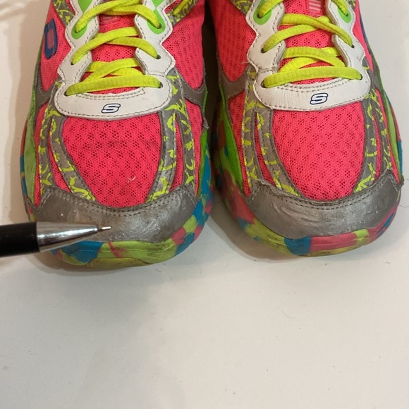 Skechers Women's Synergy Running Shoes Sneakers Pink Multi Confetti Size 10 - Picture 8 of 11